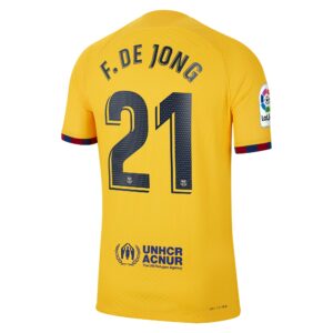 Frenkie de Jong Barcelona 2022/23 Fourth Vapor Match Authentic Player Jersey
