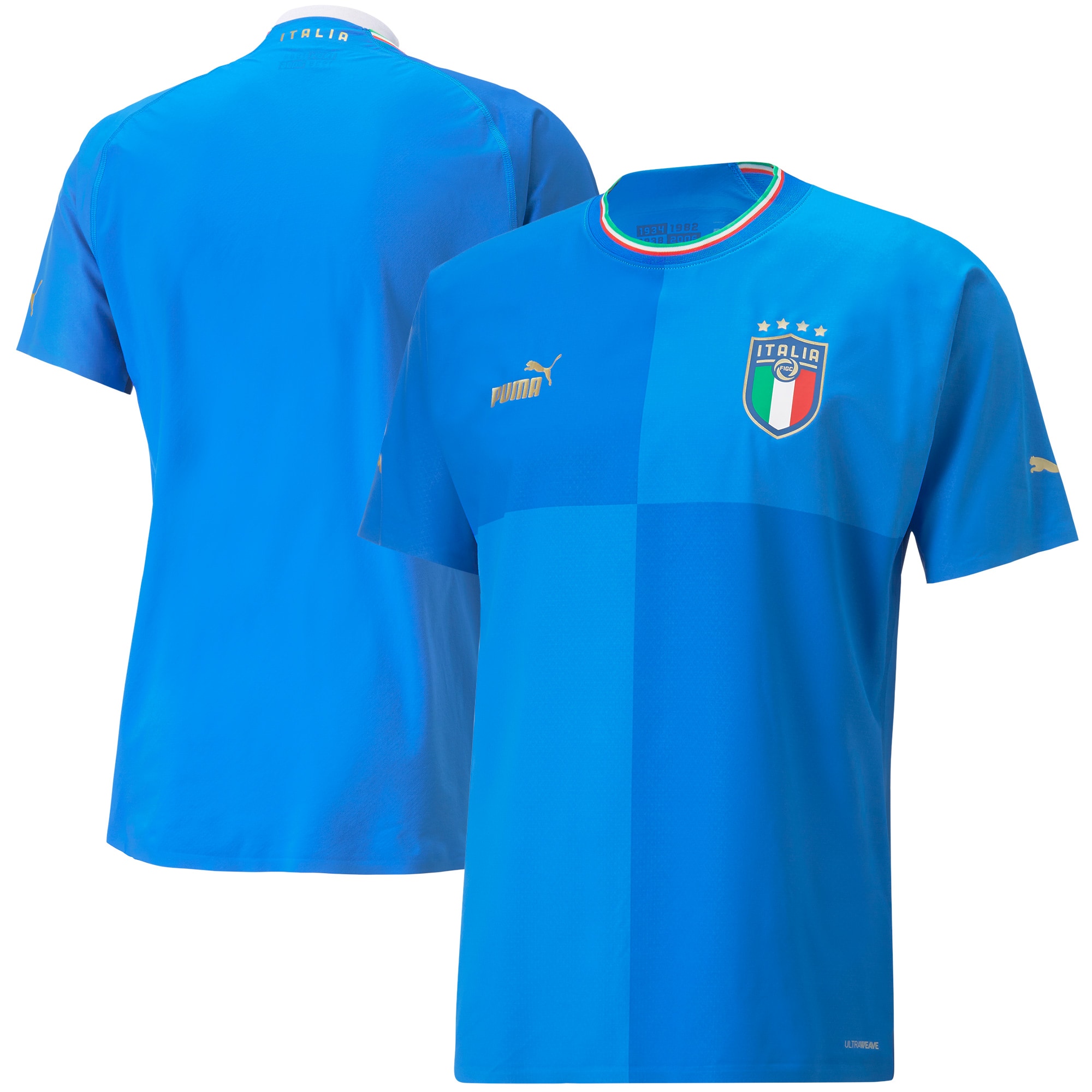 Italy National Team 2022/23 Home Authentic Blank Jersey