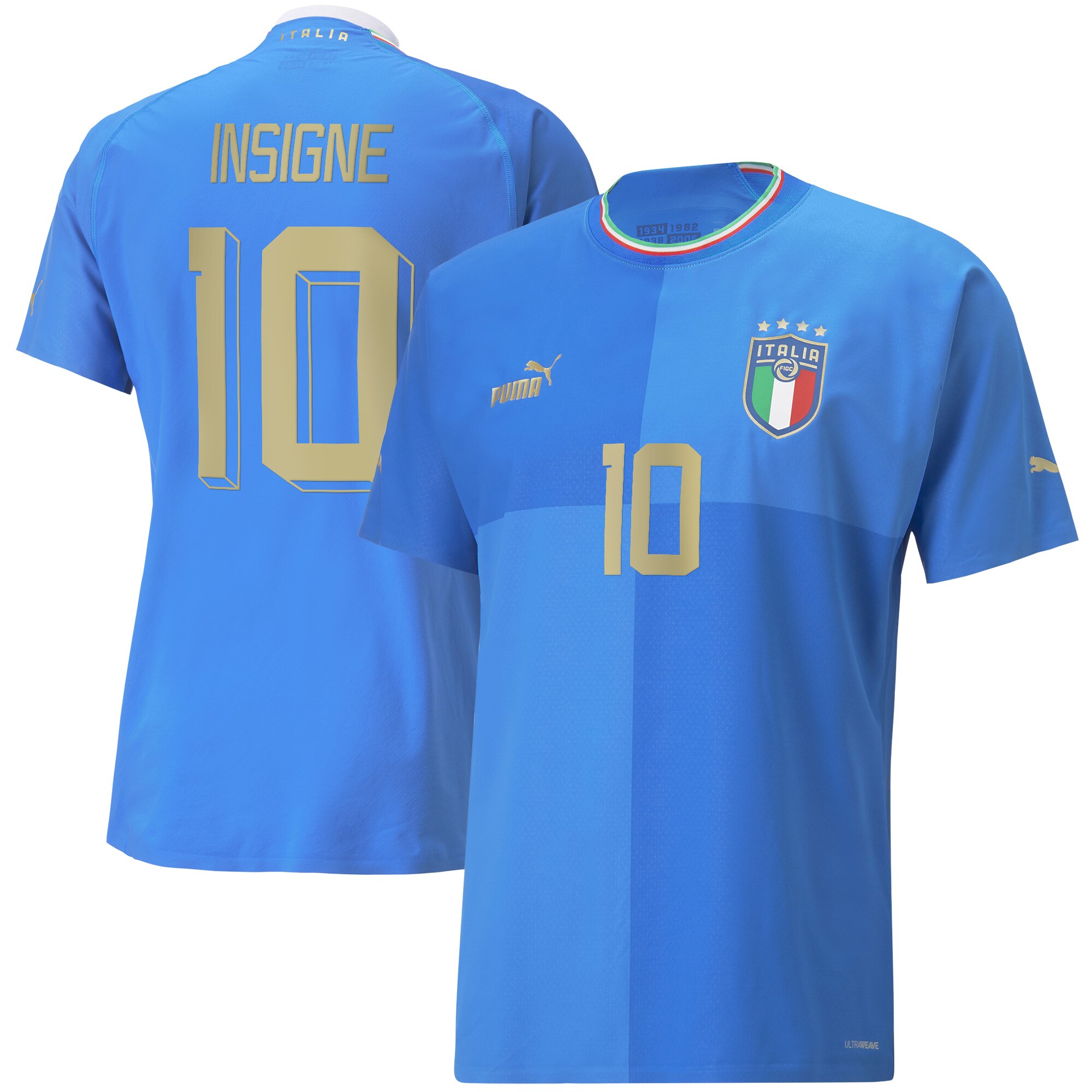 Lorenzo Insigne Italy National Team 2022/23 Home Authentic Player Jersey