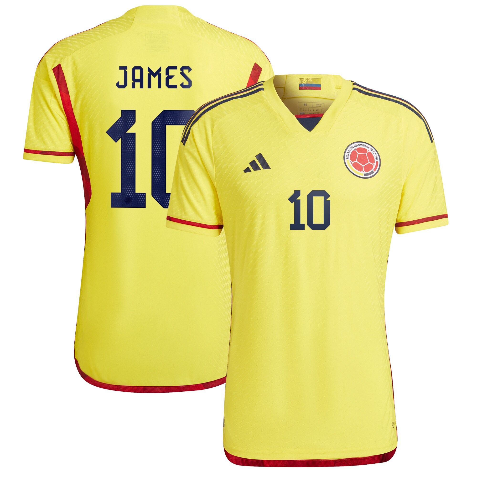 James Rodriguez Colombia National Team 2022/23 Home Authentic Player Jersey