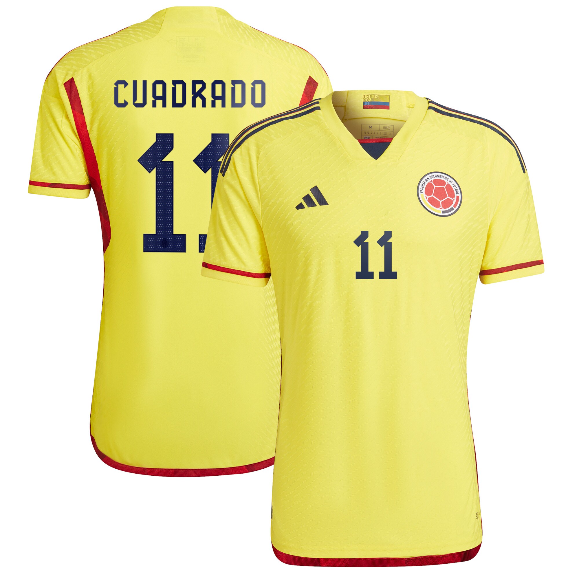 Juan Cuadrado Colombia National Team 2022/23 Home Authentic Player Jersey