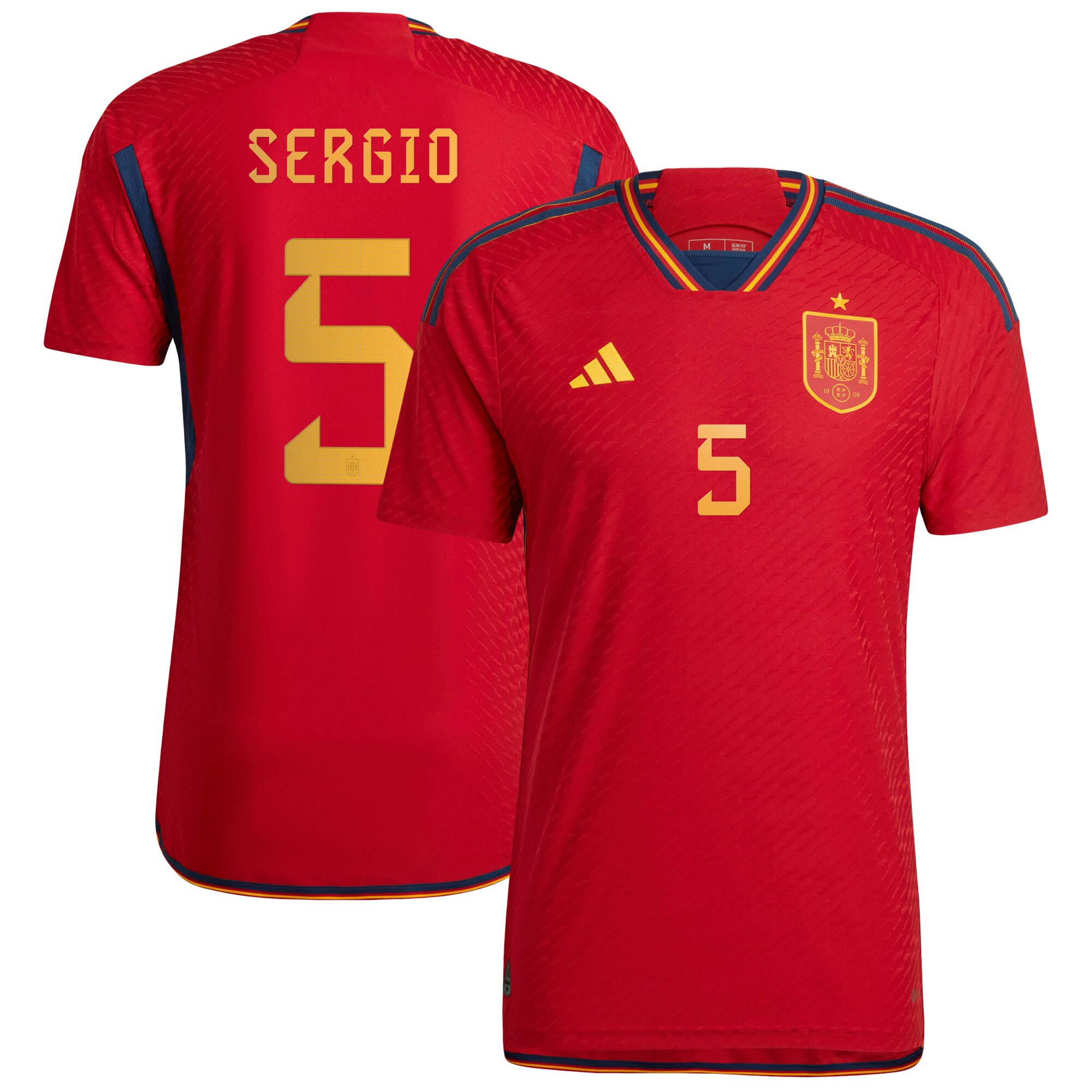 Sergio Busquets Spain National Team 2022/23 Home Authentic Player Jersey
