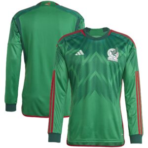 Mexico National Team 2022/23 Home Blank Long Sleeve Jersey