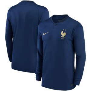 France National Team 2022/23 Home Breathe Stadium Blank Long Sleeve Jersey