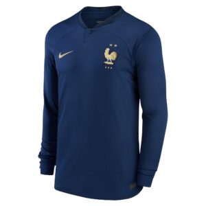 France National Team 2022/23 Home Breathe Stadium Blank Long Sleeve Jersey