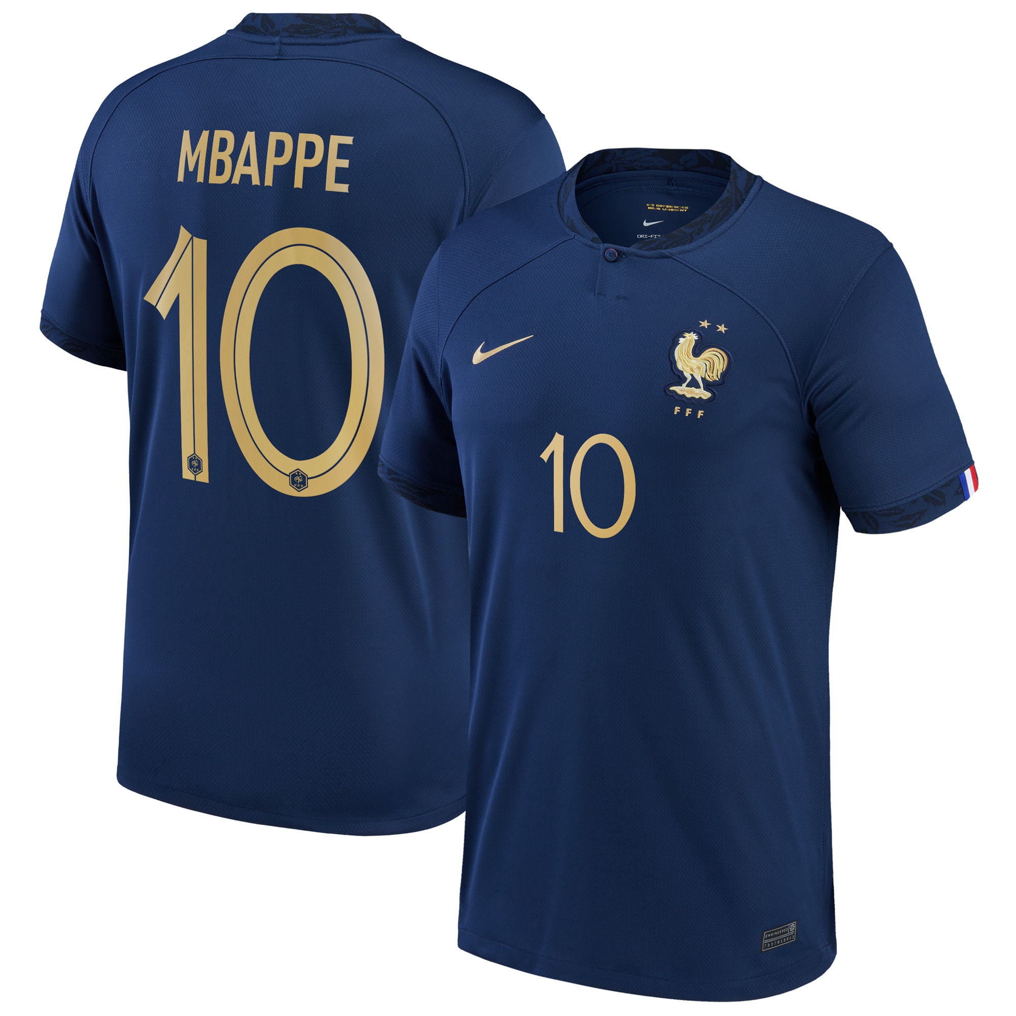 Kylian Mbappe France National Team 2022/23 Home Breathe Stadium Player Jersey