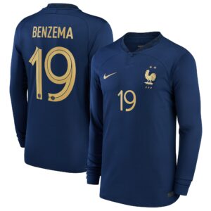 Karim Benzema France National Team 2022/23 Home Breathe Stadium Player Jersey