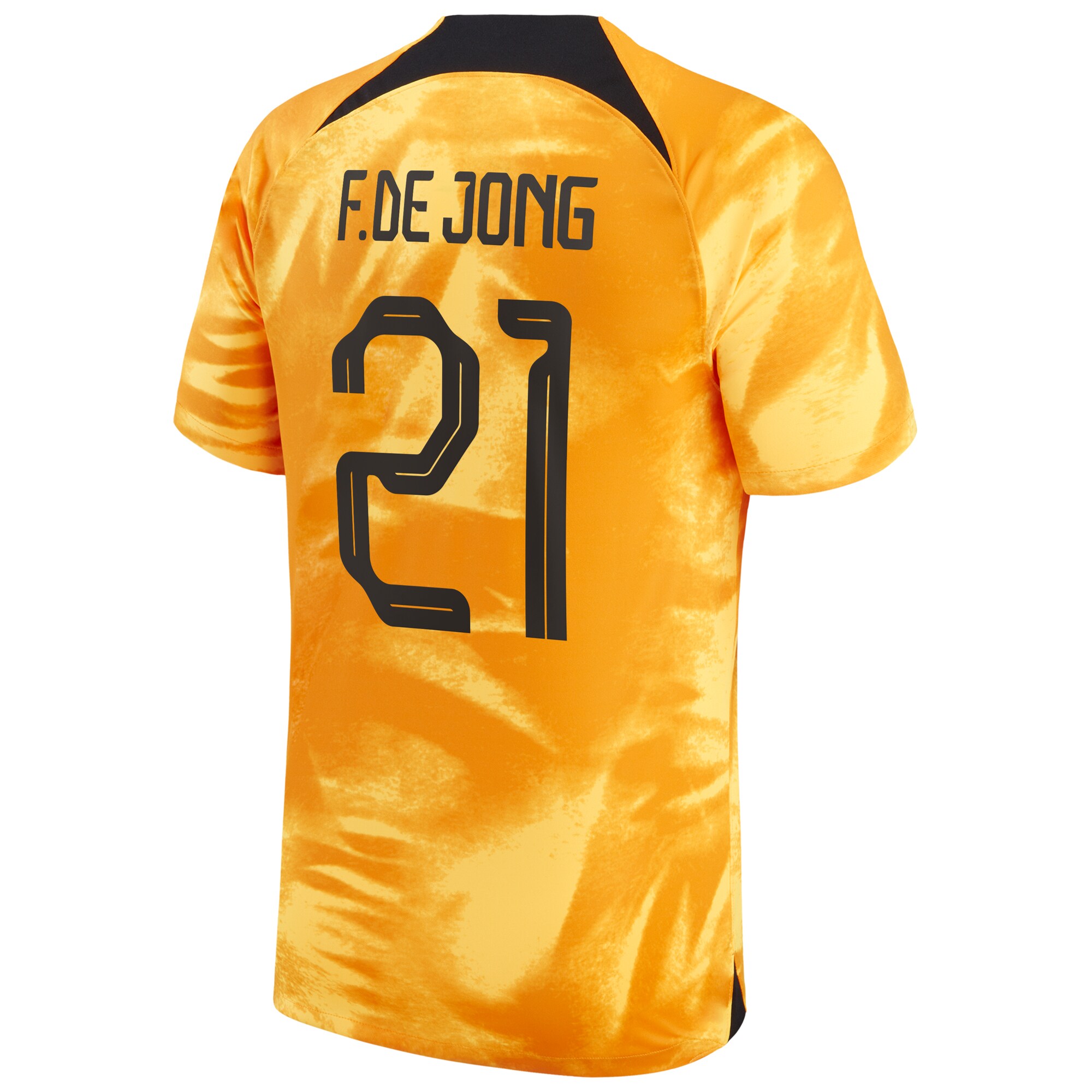 Frenkie de Jong Netherlands National Team 2022/23 Home Breathe Stadium Player Jersey