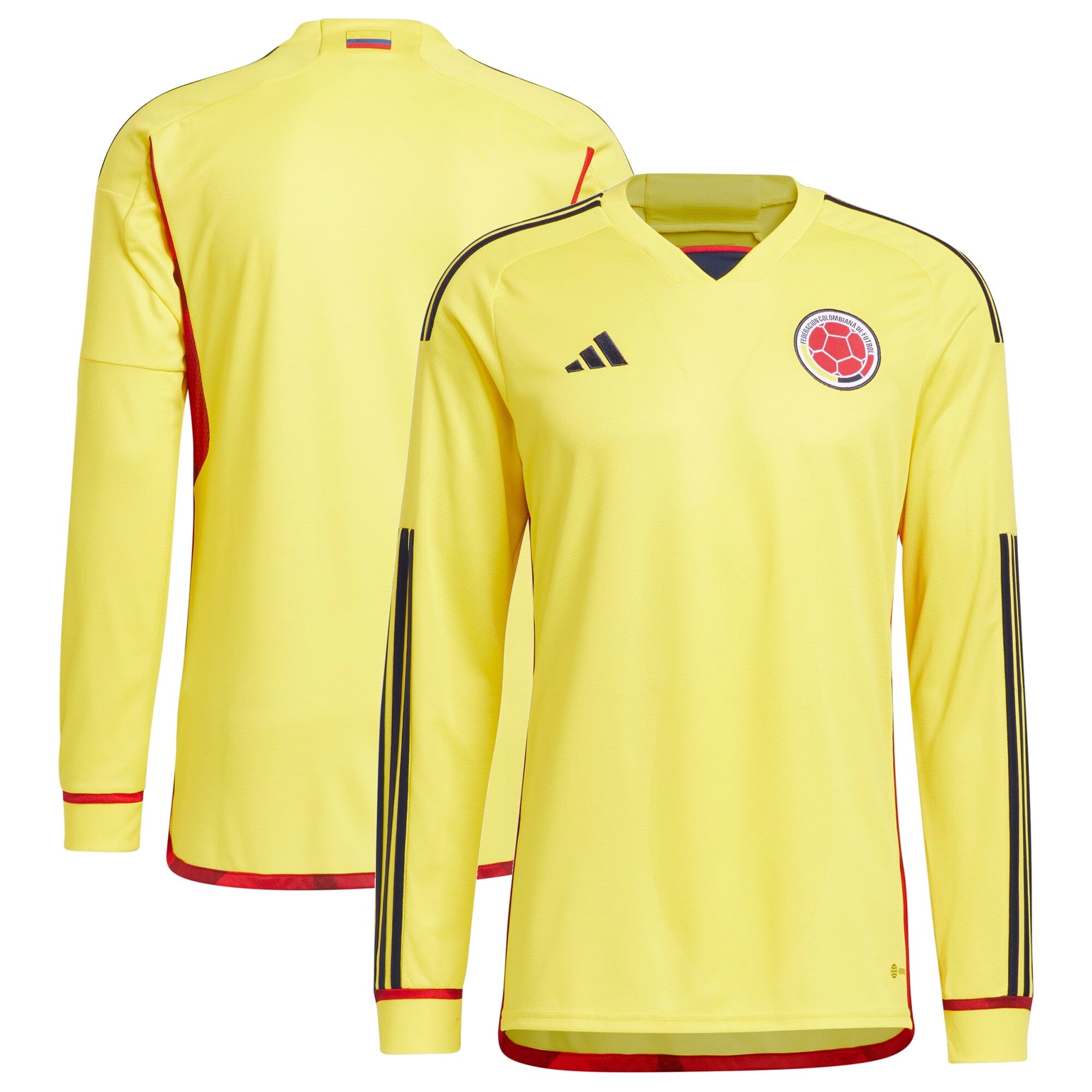 Colombia National Team 2022/23 Home Long Sleeve Blank Jersey