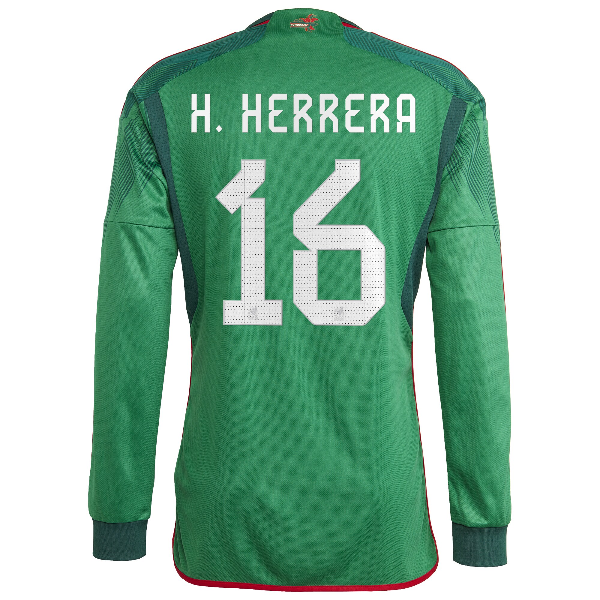 Héctor Herrera Mexico National Team 2022/23 Home Long Sleeve Jersey
