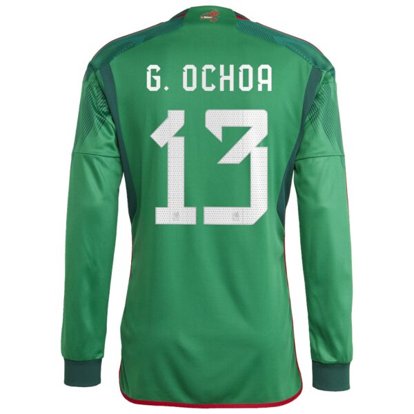 Guillermo Ochoa Mexico National Team 2022/23 Home Long Sleeve Jersey