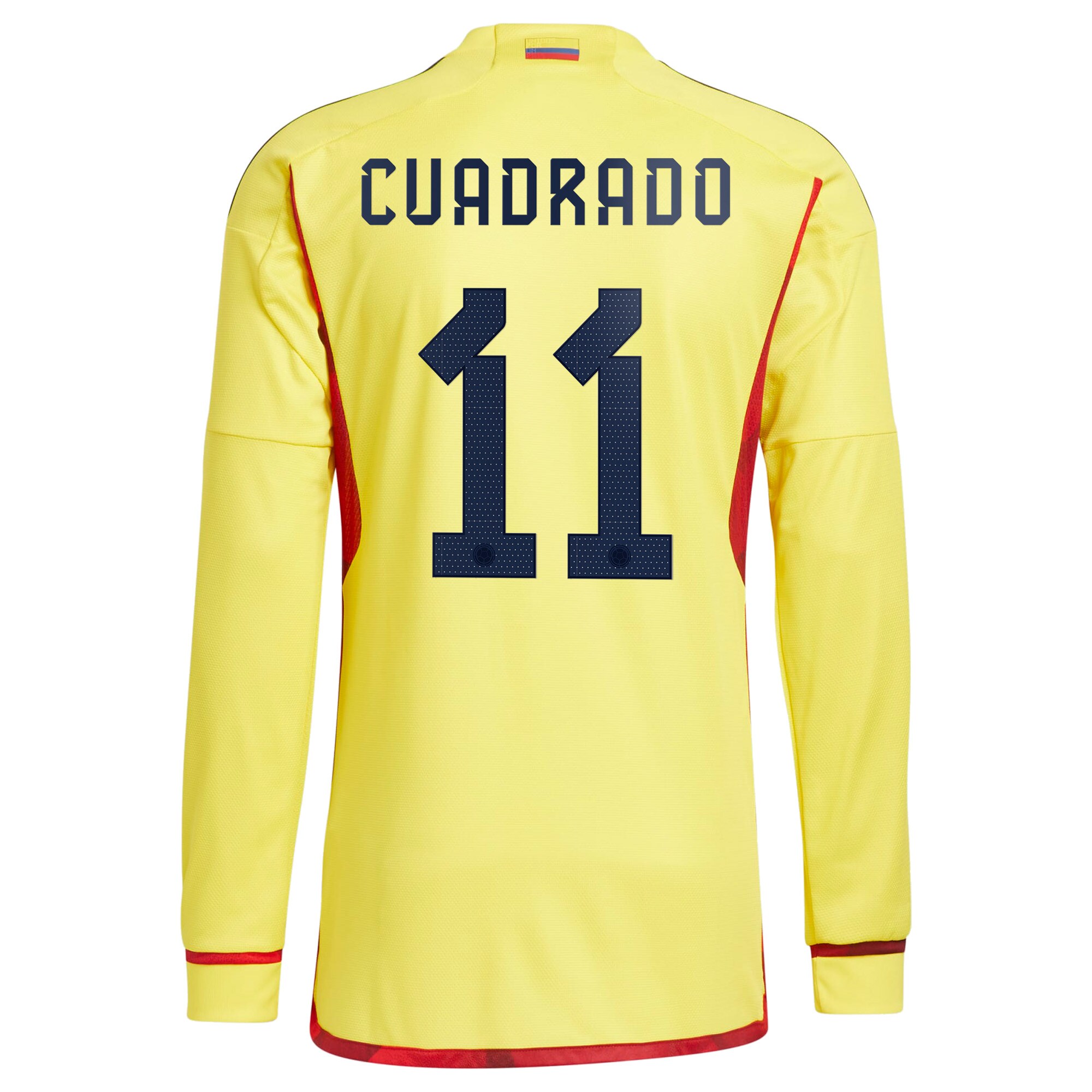 Juan Cuadrado Colombia National Team 2022/23 Home Long Sleeve Player Jersey