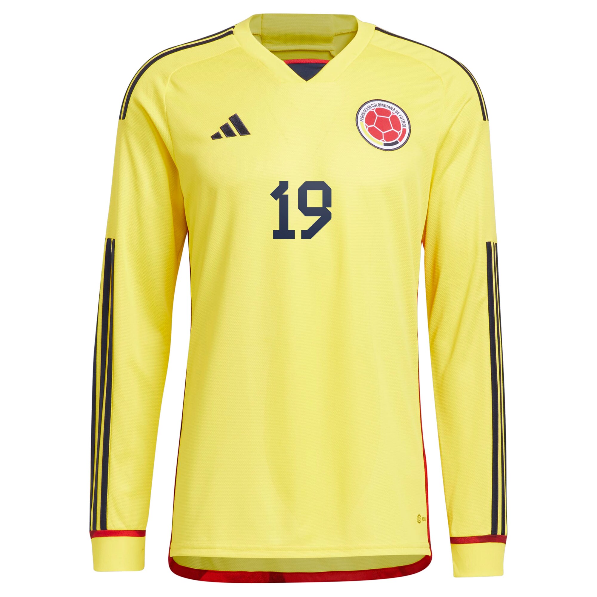 Rafael Borré Colombia National Team 2022/23 Home Long Sleeve Player Jersey