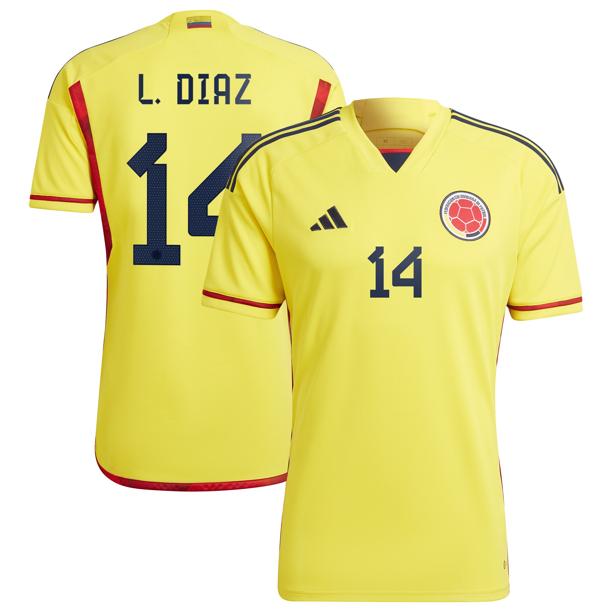 Luis Diaz Colombia National Team 2022/23 Home Player Jersey