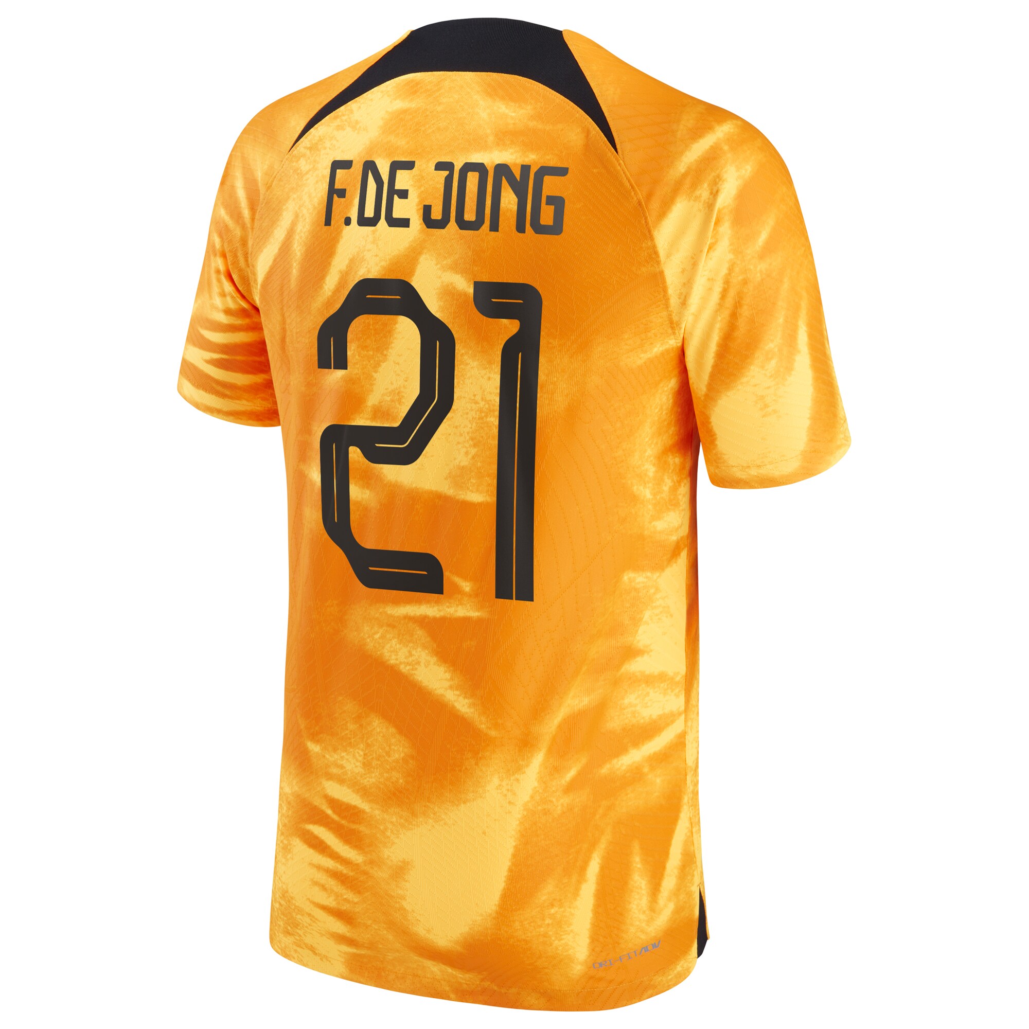Frenkie de Jong Netherlands National Team 2022/23 Home Vapor Match Authentic Player Jersey