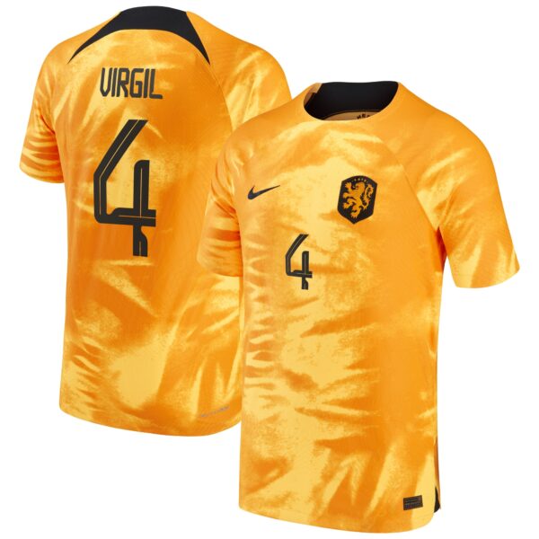 Virgil Van Dijk Netherlands National Team 2022/23 Home Vapor Match Authentic Player Jersey