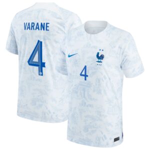 Raphael Varane France National Team 2022/23 Away Jersey