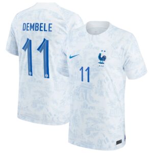 Ousmane Dembele France National Team 2022/23 Away Jersey