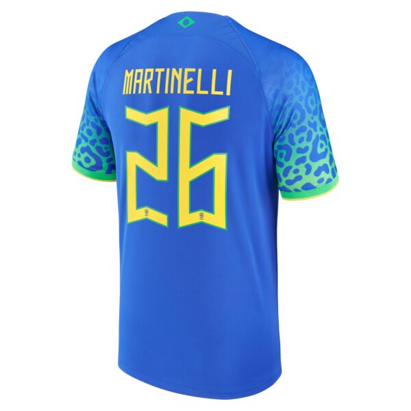 Gabriel Martinelli Brazil National Team 2022/23 Away Jersey