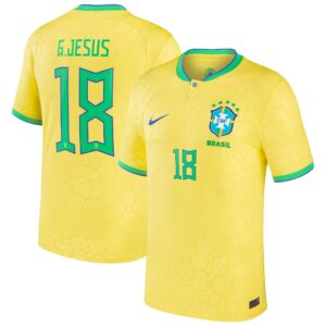 Gabriel Jesus Brazil National Team 2022/23 Home Jersey