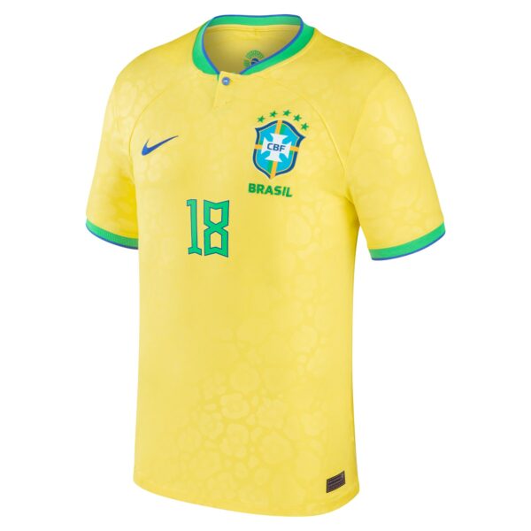 Gabriel Jesus Brazil National Team 2022/23 Home Jersey