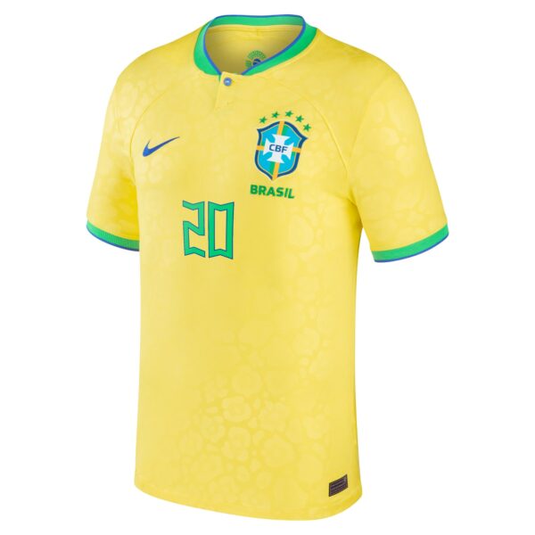 Vinicius Junior Brazil National Team 2022/23 Home Jersey