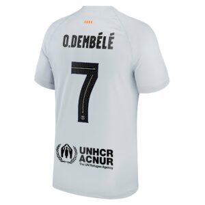 Ousmane Dembele Barcelona 2022/23 Third Breathe Stadium Player Jersey