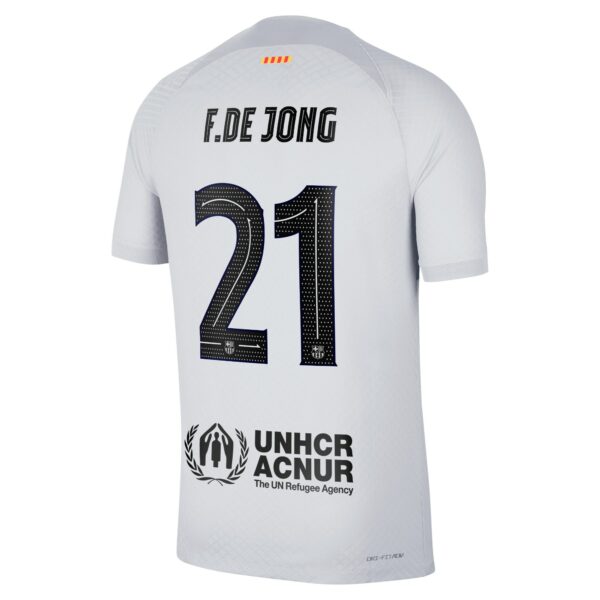 Frenkie de Jong Barcelona 2022/23 Third Vapor Match Authentic Player Jersey