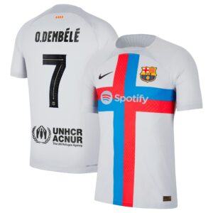 Ousmane Dembele Barcelona 2022/23 Third Vapor Match Authentic Player Jersey