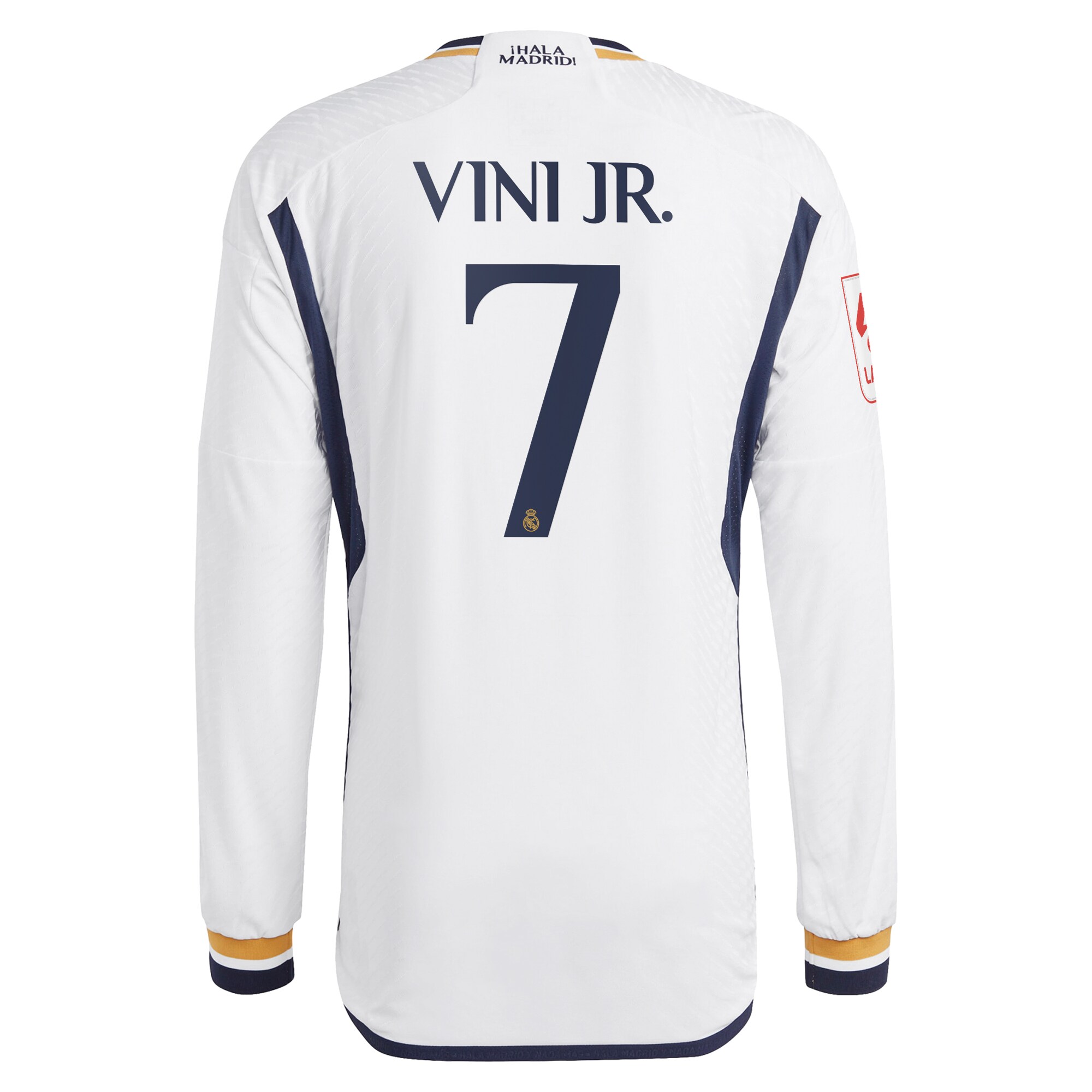 Vini Jr. Real Madrid Home 2023/24 Authentic Long Sleeve Jersey
