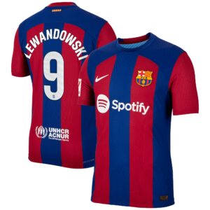 Robert Lewandowski Barcelona 2023/24 Home Authentic Jersey