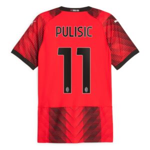 Christian Pulisic Ac Milan 2023/24 Home Authentic Player Jersey