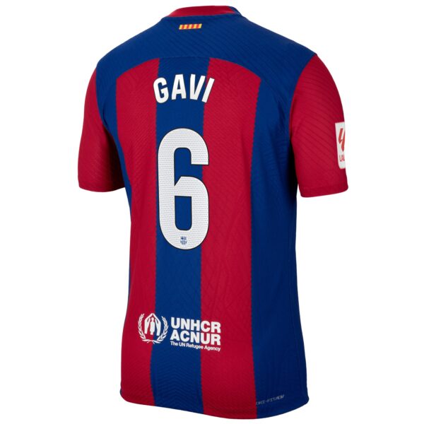Gavi Barcelona 2023/24 Home Match Authentic Player Jersey