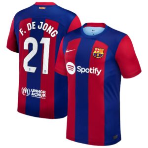 Frenkie de Jong Barcelona 2023/24 Home Jersey
