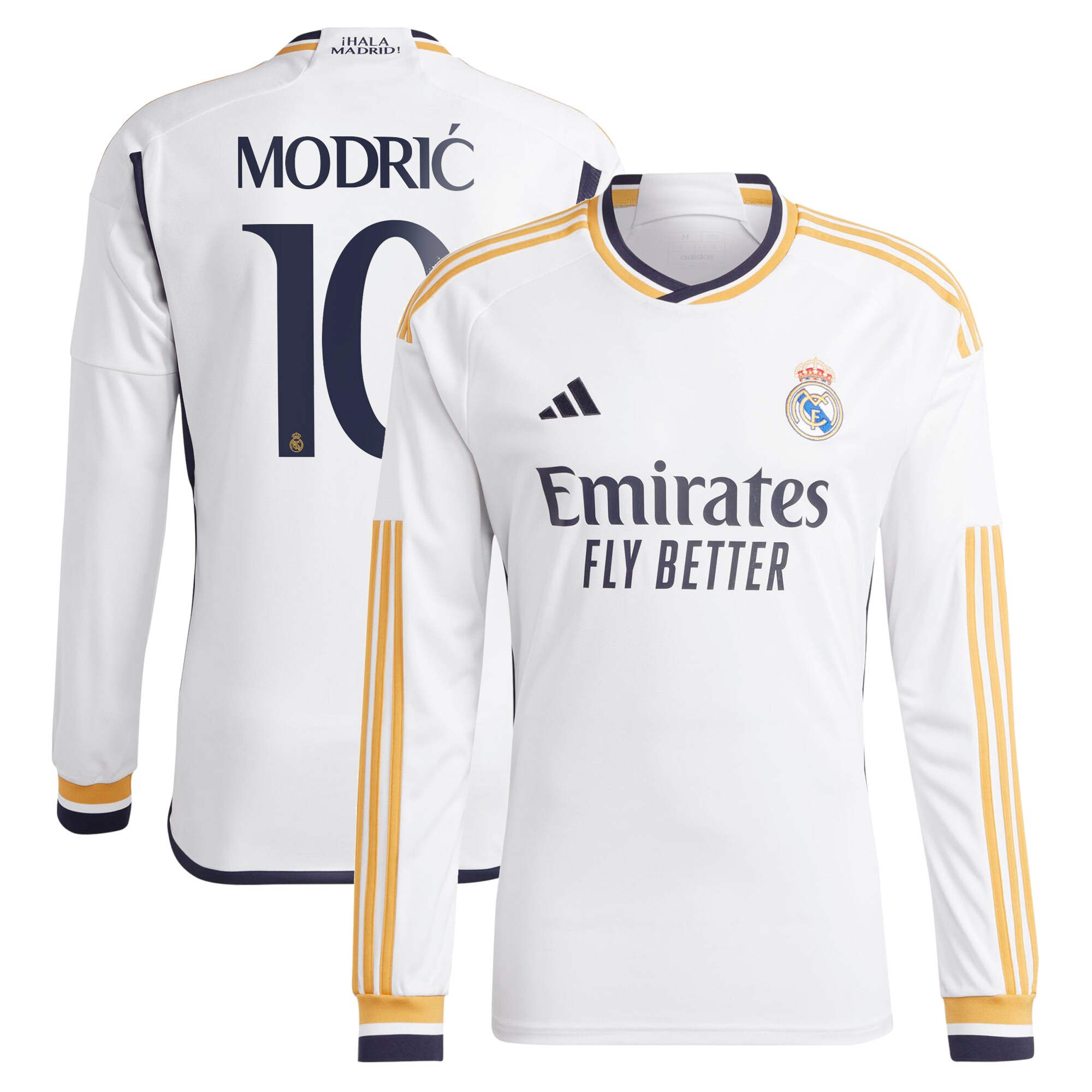 Luka Modric Real Madrid 2023/24 Home Long Sleeve Jersey