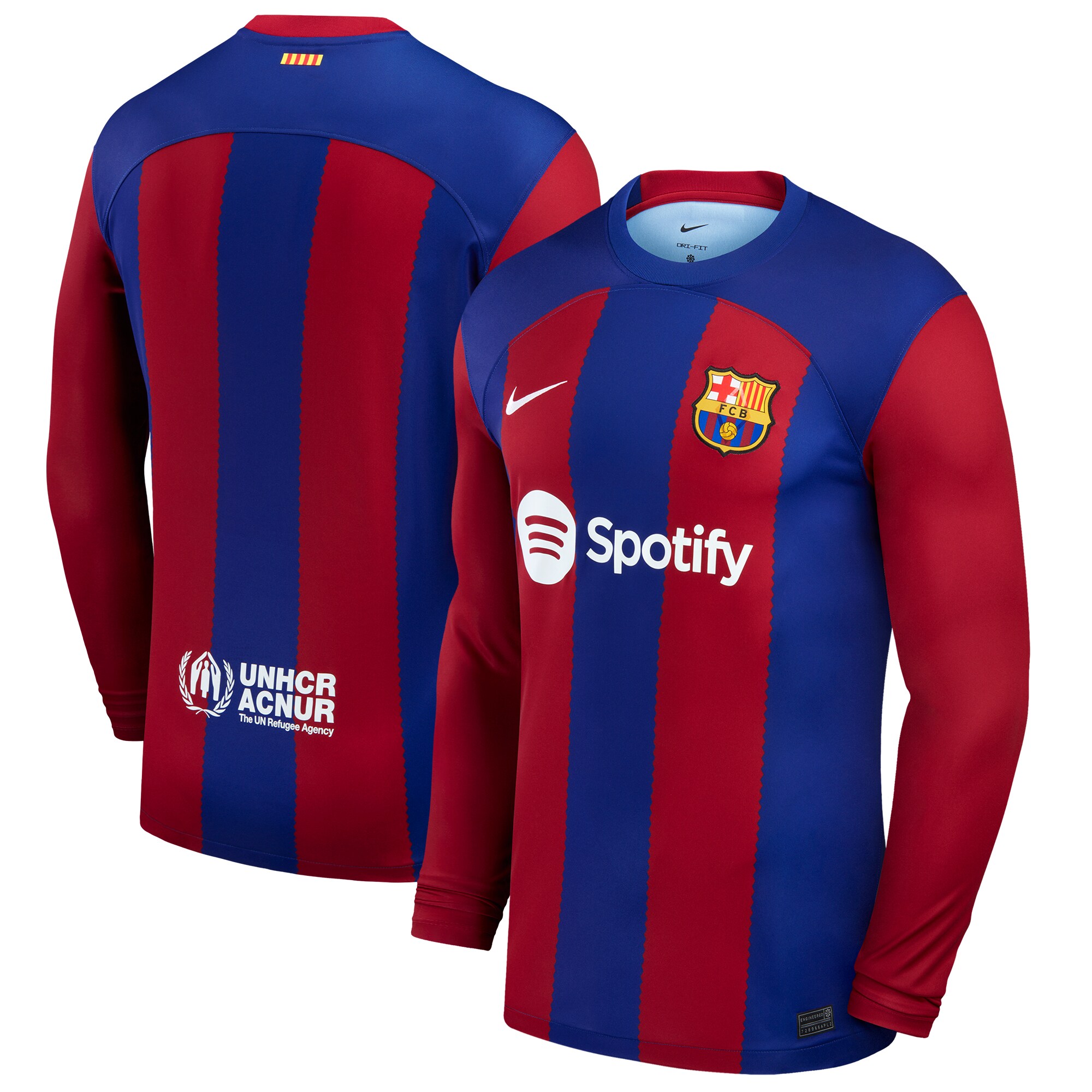 Barcelona 2023/24 Home Stadium Long Sleeve Jersey