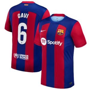 Gavi Barcelona 2023/24 Home Stadium Player Jersey