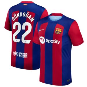 Ilkay Gündogan Barcelona 2023/24 Home Stadium Player Jersey