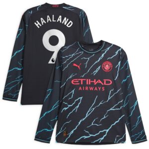 Erling Haaland Manchester City 2023/24 Third Long Sleeve Player Jersey