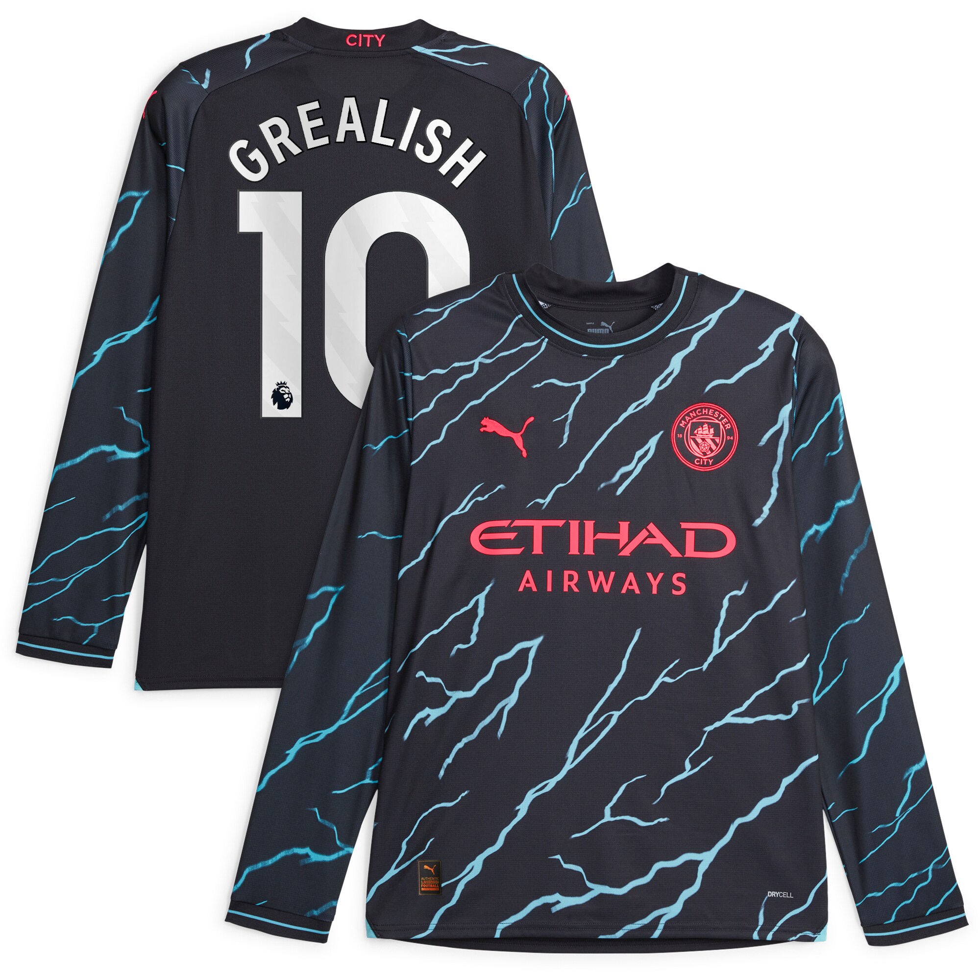 Jack Grealish Manchester City 2023/24 Third Long Sleeve Player Jersey