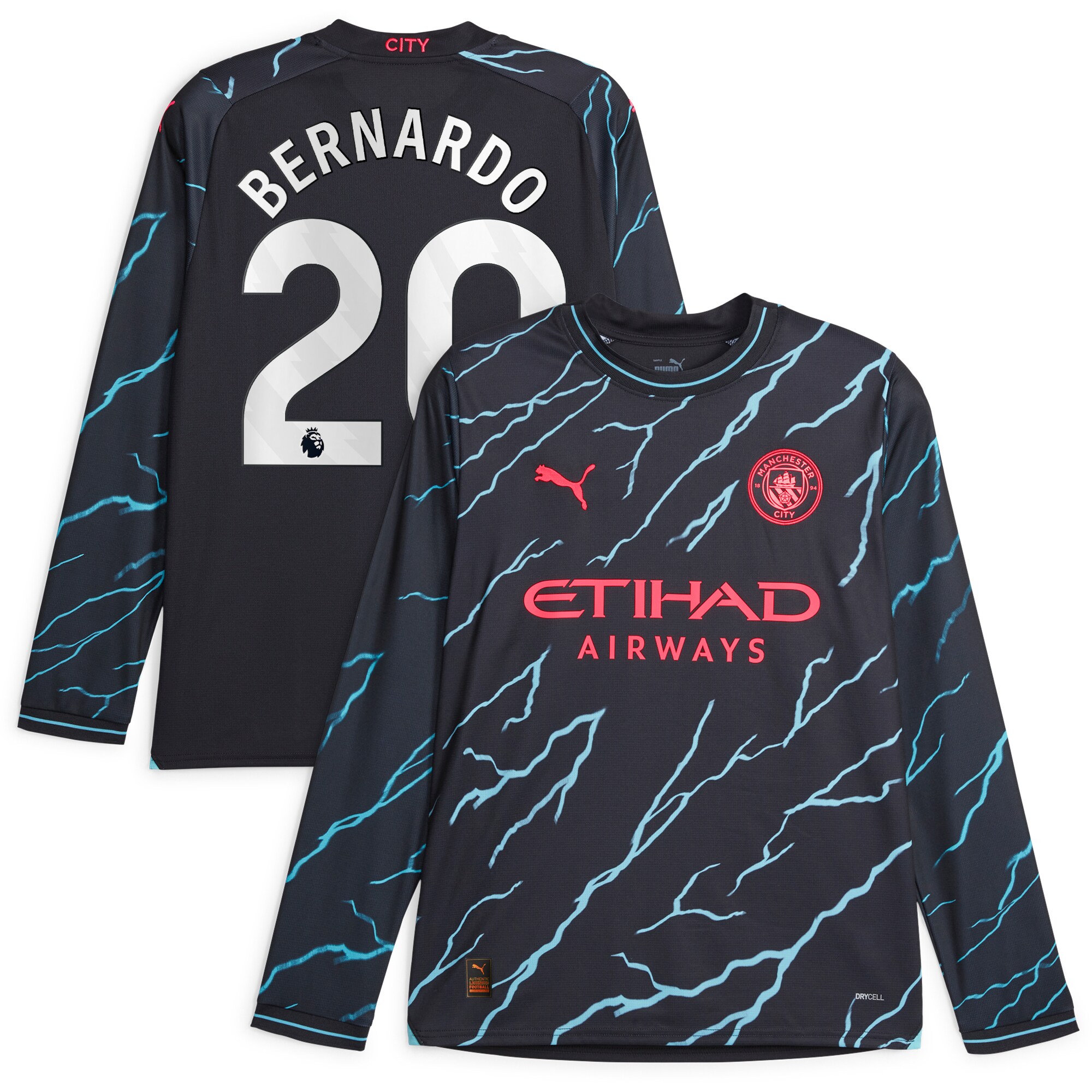 Bernardo Silva Manchester City 2023/24 Third Long Sleeve Player Jersey