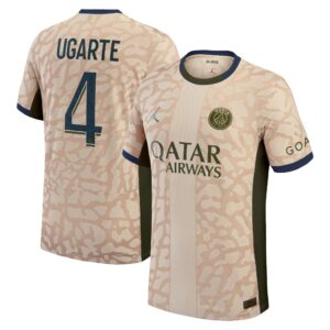 Psg Jordan Fourth Dri-Fit Adv Match Shirt 23/24 With Ugarte 4 Printing