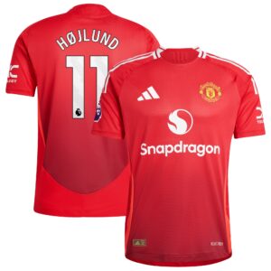 Rasmus Højlund Manchester United 2024/25 Home Authentic Player Jersey - Red
