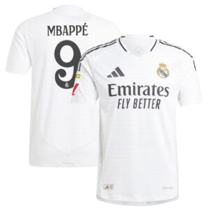 Kylian Mbappé Real Madrid 2024/25 Home Authentic Player Jersey - White