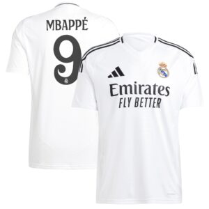 Kylian Mbappé Real Madrid 2024/25 Home Player Jersey - White