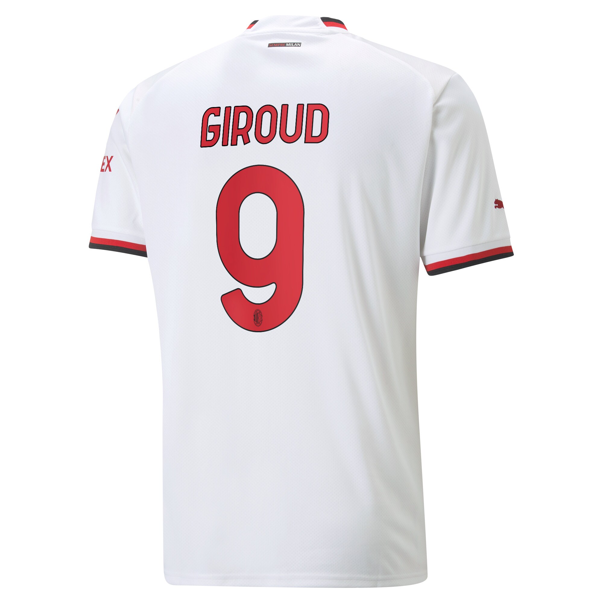 AC Milan Away Shirt 2022-23 with Giroud 9 printing