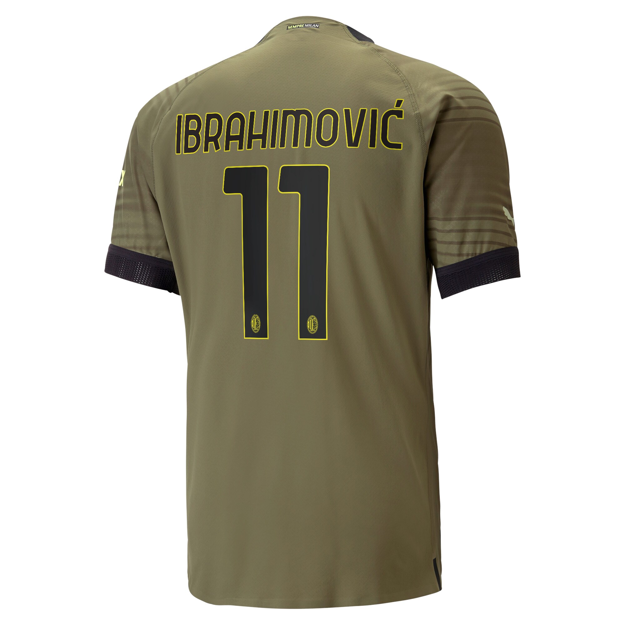 AC Milan Third Authentic Shirt 2022-23 with Ibrahimovic 11 printing