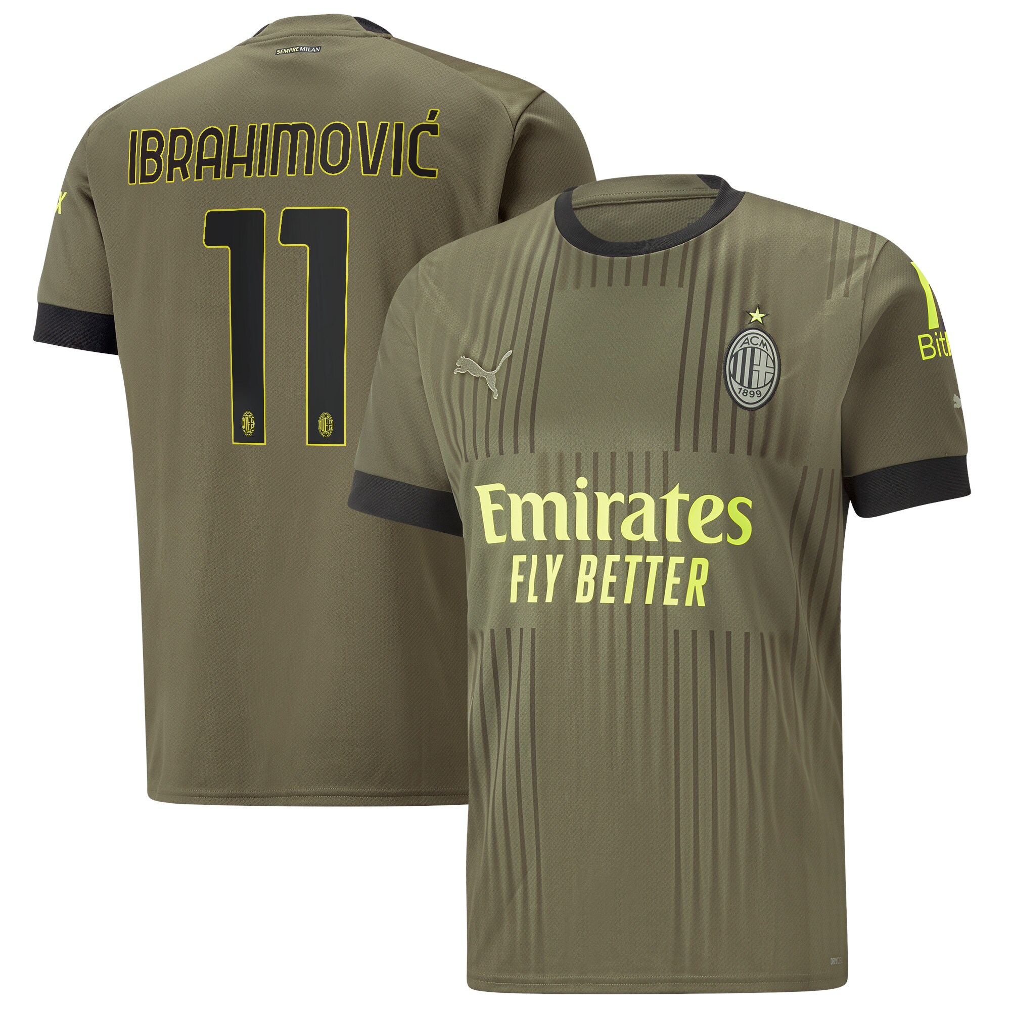 AC Milan Third Shirt 2022-23 with Ibrahimovic 11 printing