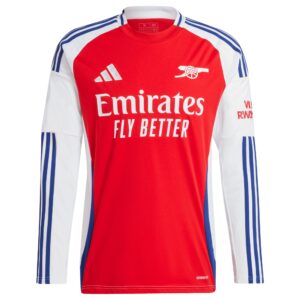 Arsenal Home Shirt 2024-25 - Long Sleeve with Ødegaard 8 printing