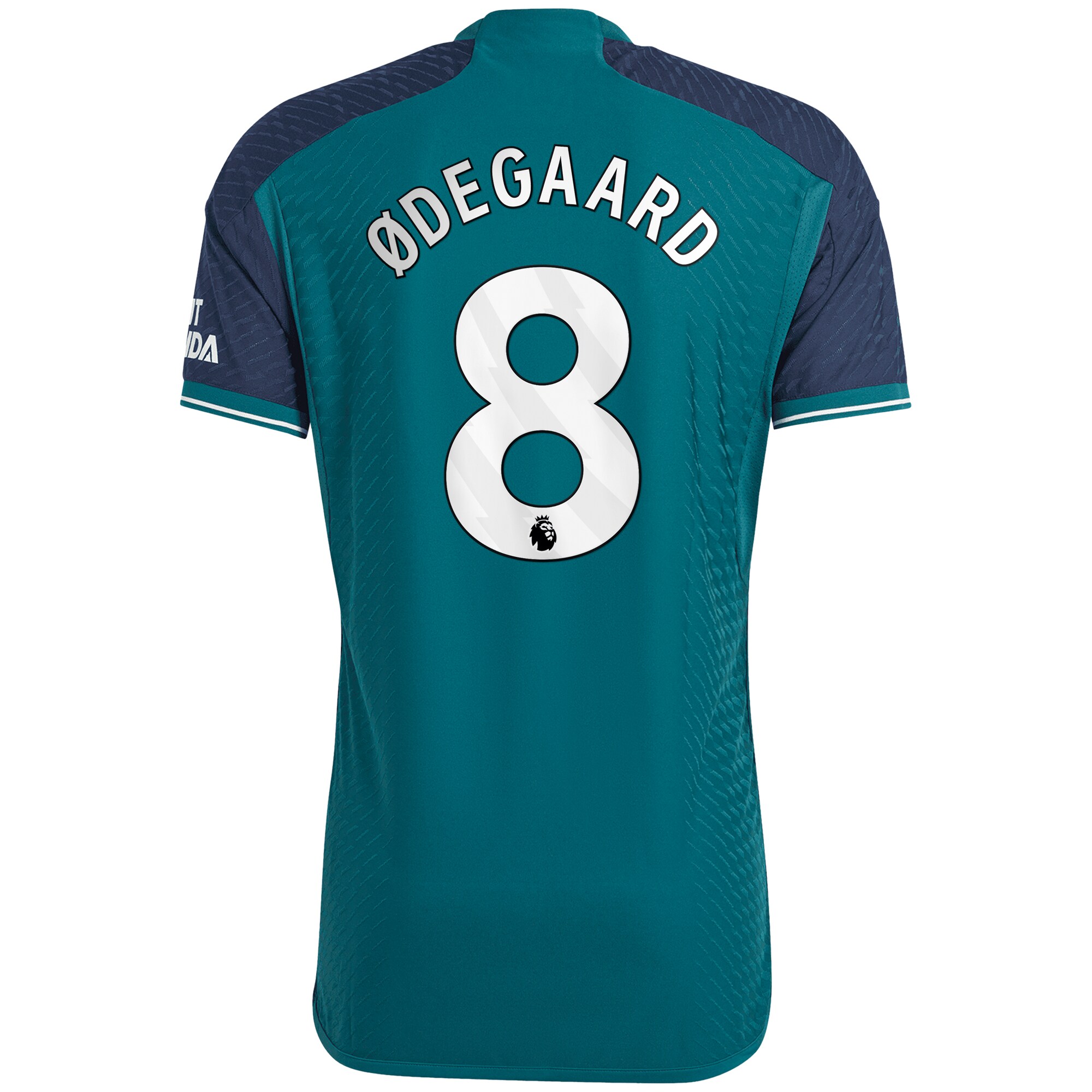 Arsenal Third Authentic Shirt 2023-24 with Ødegaard 8 printing